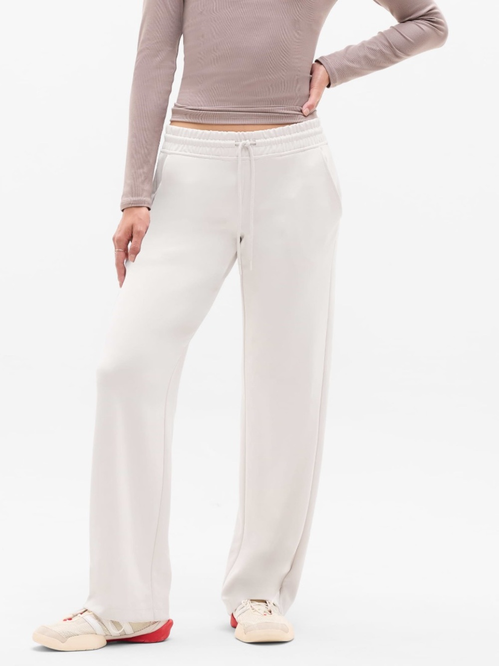 Athleta seasoft pant in bone small petite